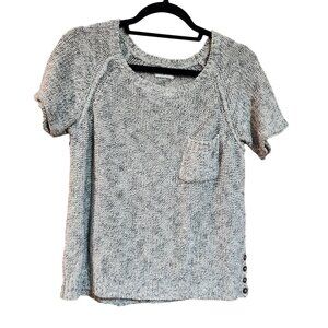 Wallace Cropped short sleeved sweater womens size M